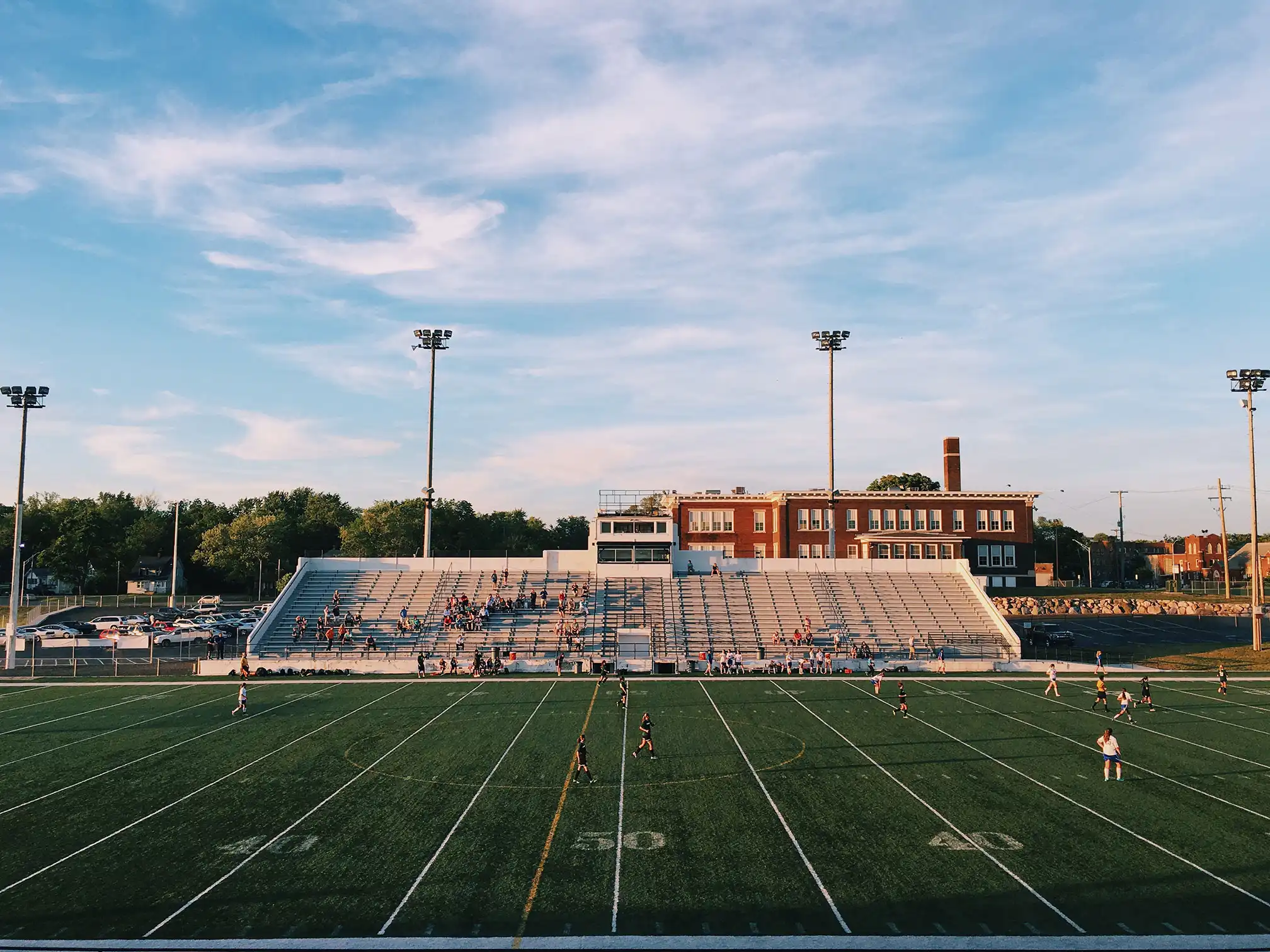 athletic field